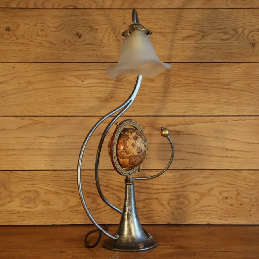 Lampe Jules Verne globe terrestre – Image 8