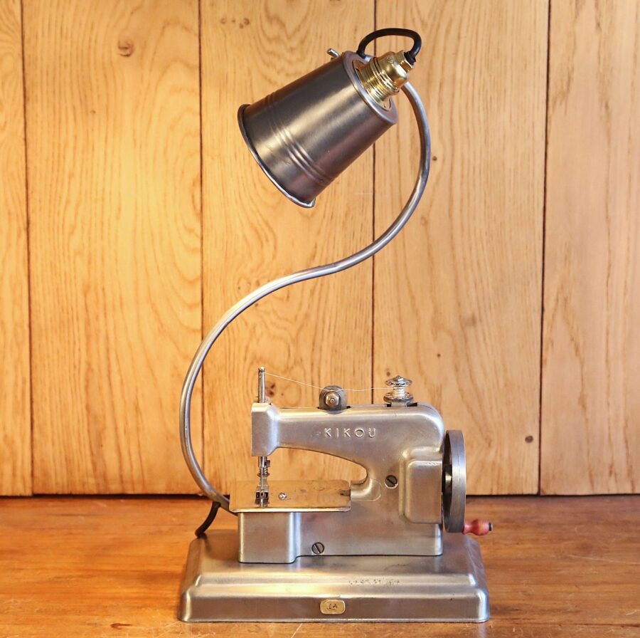 Lampe machine à coudre vintage métal – Image 5
