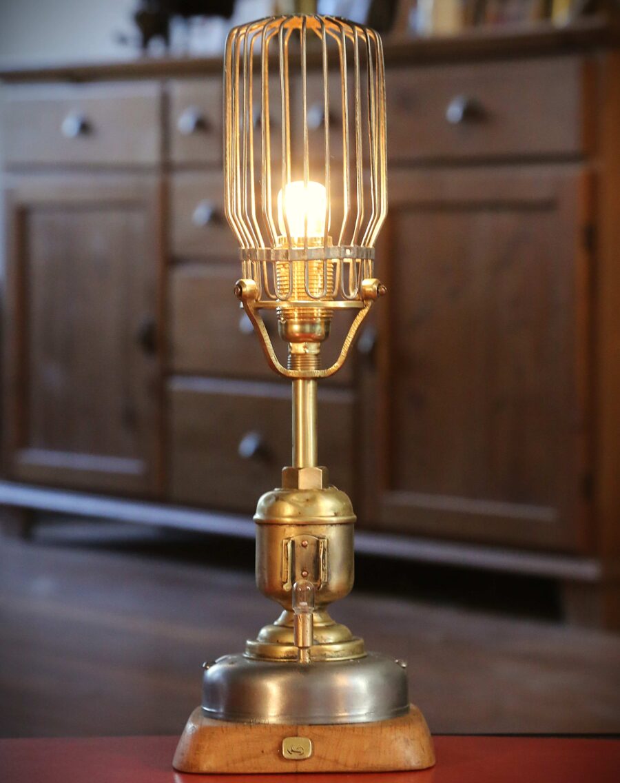Lampe originale récup métal vintage – Image 11