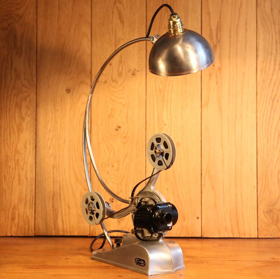 Lampe projecteur de film vintage Art Déco – Image 7