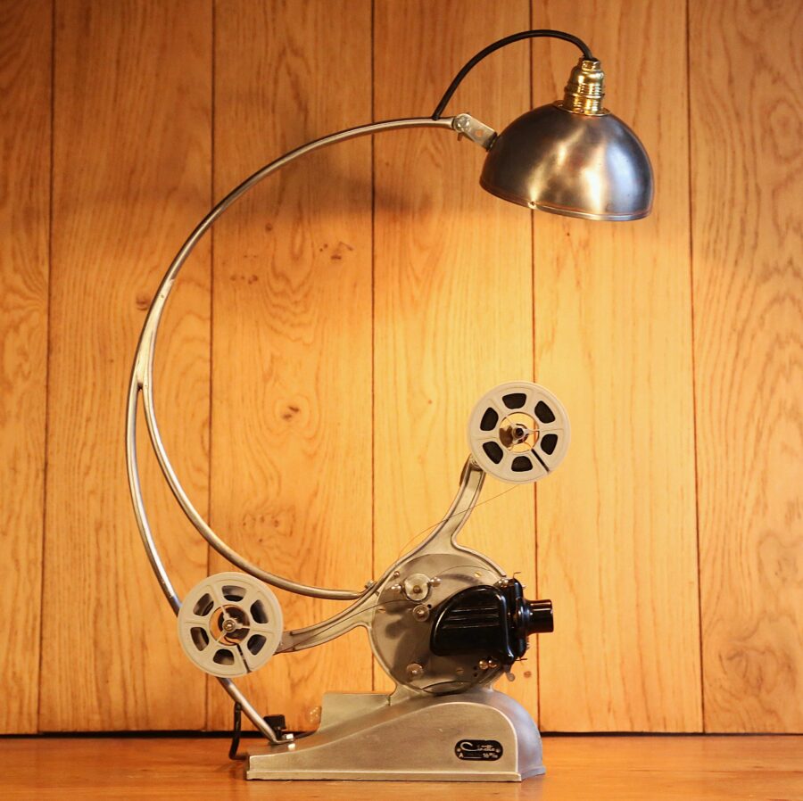 Lampe projecteur de film vintage Art Déco – Image 9