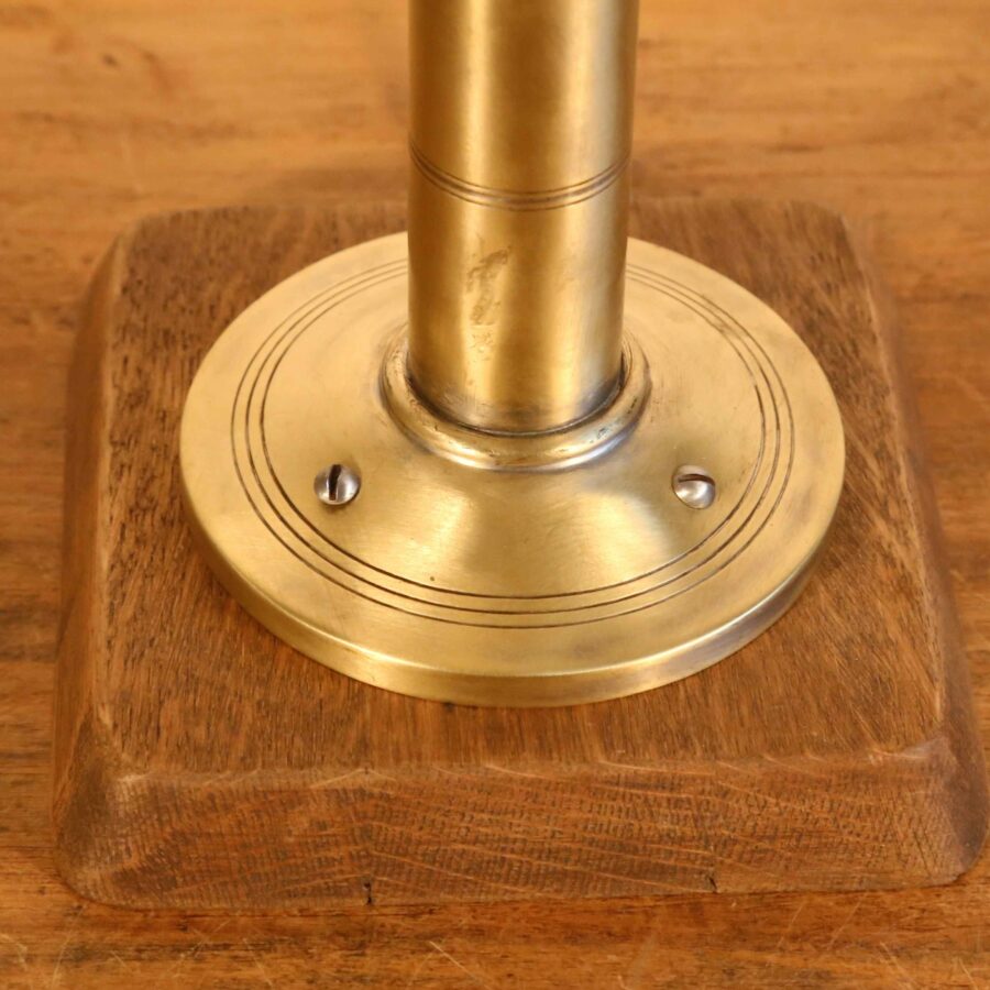 Lampe récup cafetière vintage verre et laiton – Image 3