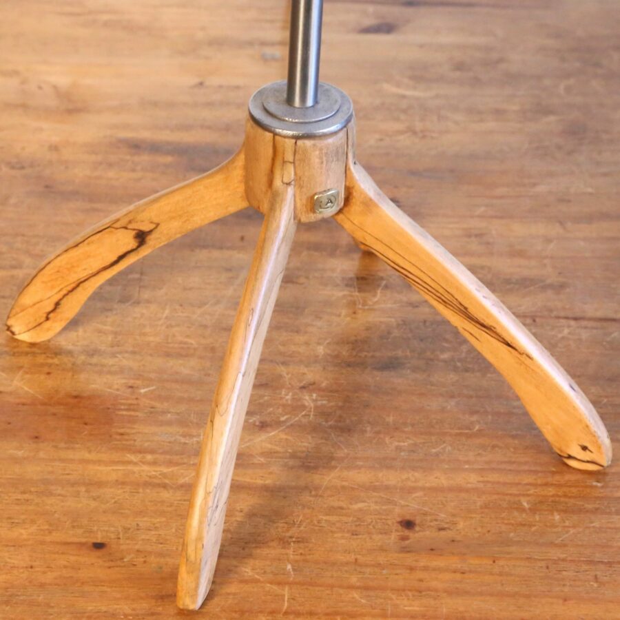 Lampe récup vintage bois et métal – Image 3