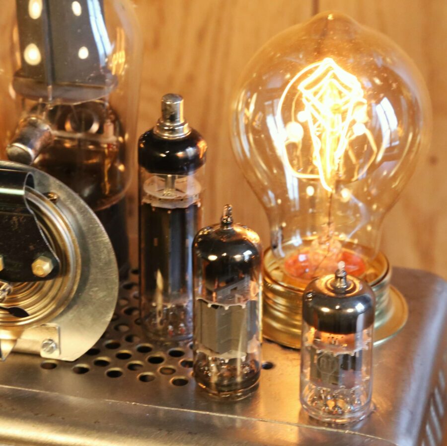 Lampe Steampunk générateur de labo Philips vintage – Image 6