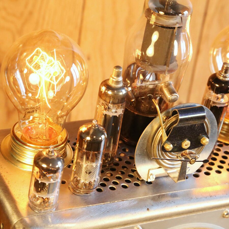 Lampe Steampunk générateur de labo Philips vintage – Image 8