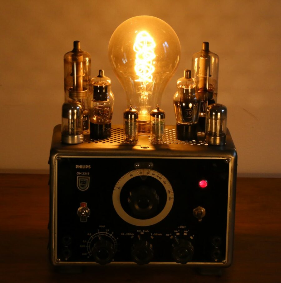 Lampe Steampunk générateur radio Philips – Image 2