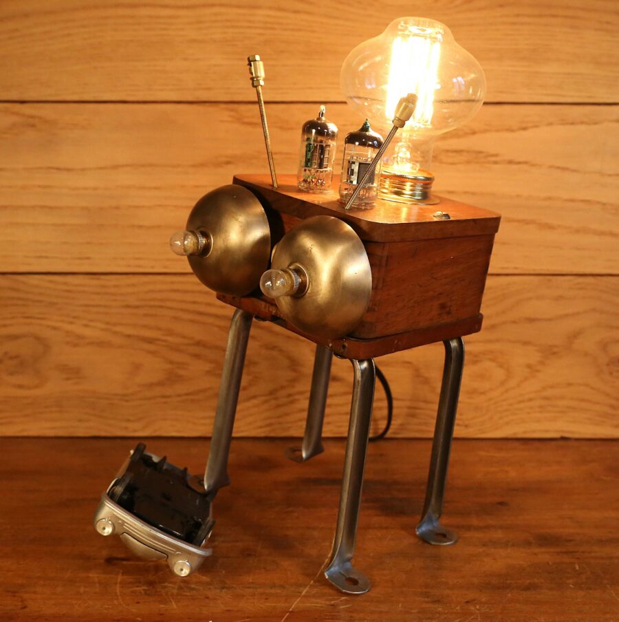 Lampe robot martien Steampunk – Image 12