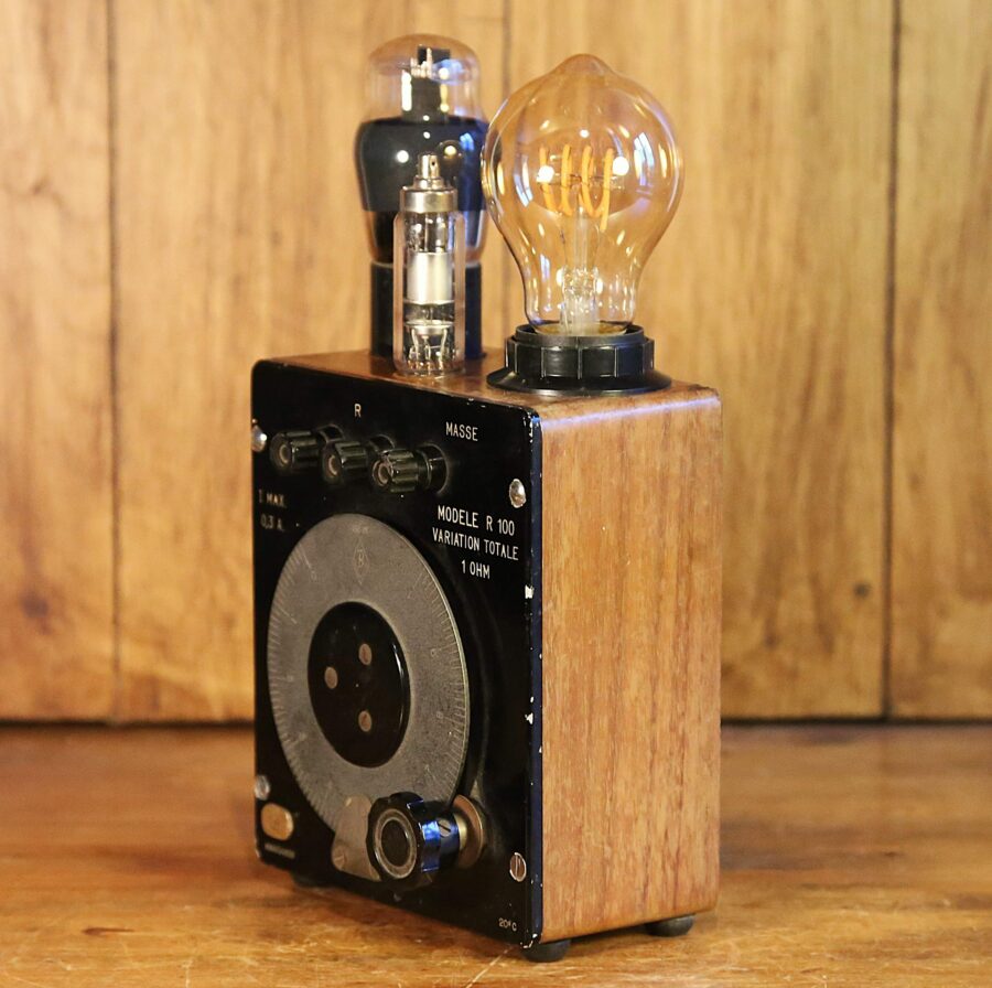Lampe de table Steampunk chargeur vintage