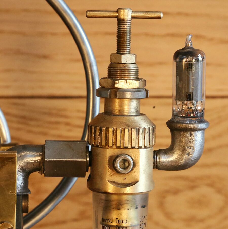 Lampe Steampunk originale vintage – Image 8