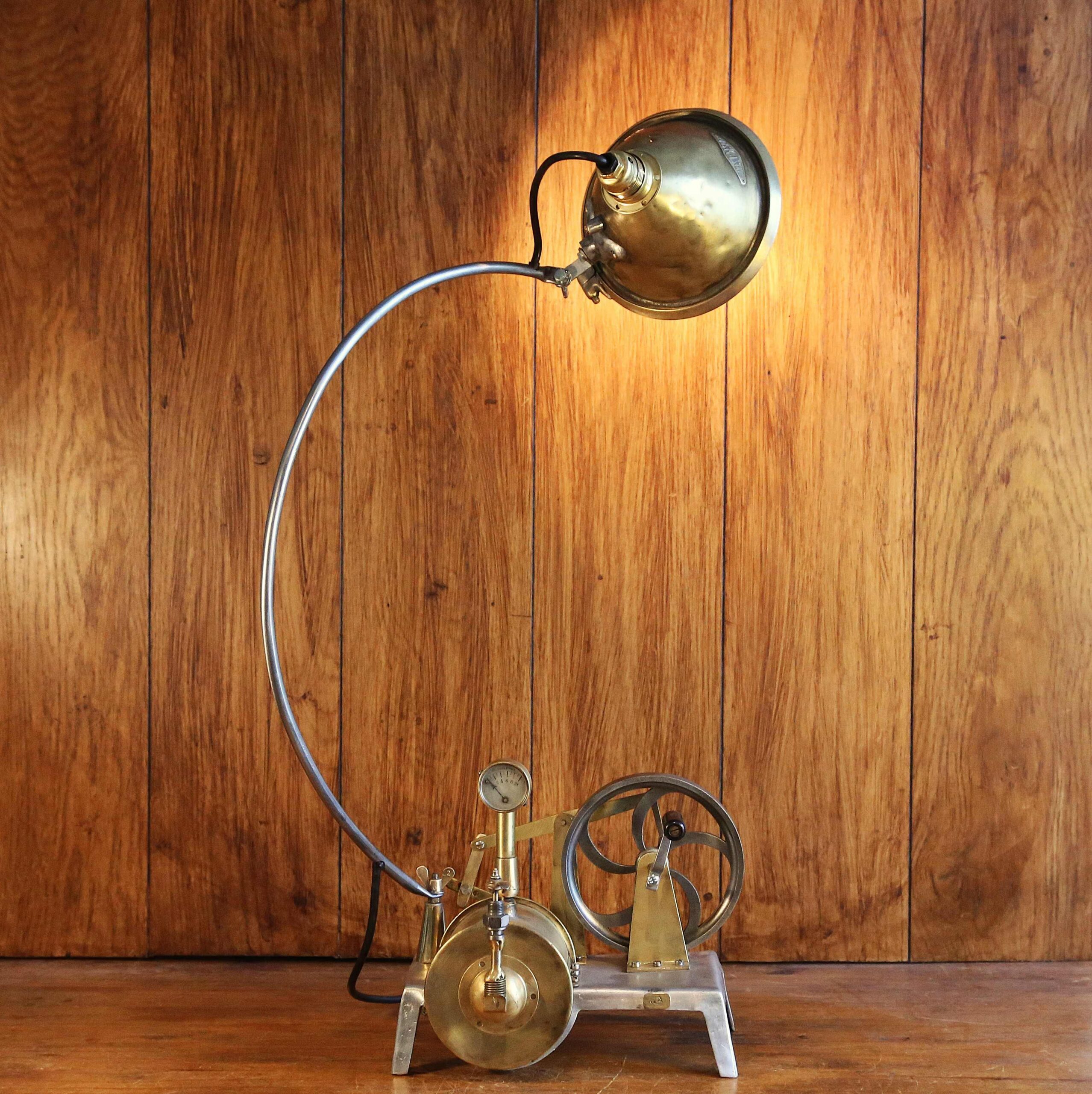 Lampe Steampunk unique machine à vapeur – Image 7