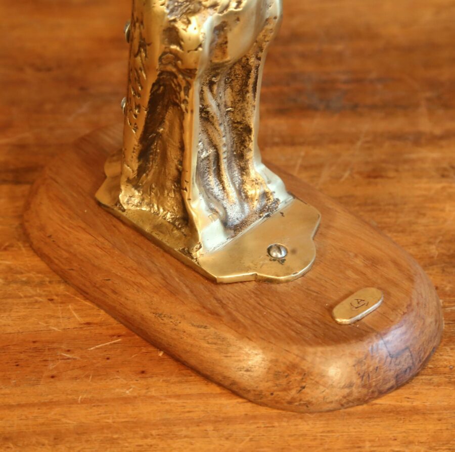 Lampe style Art Nouveau statue bronze – Image 9
