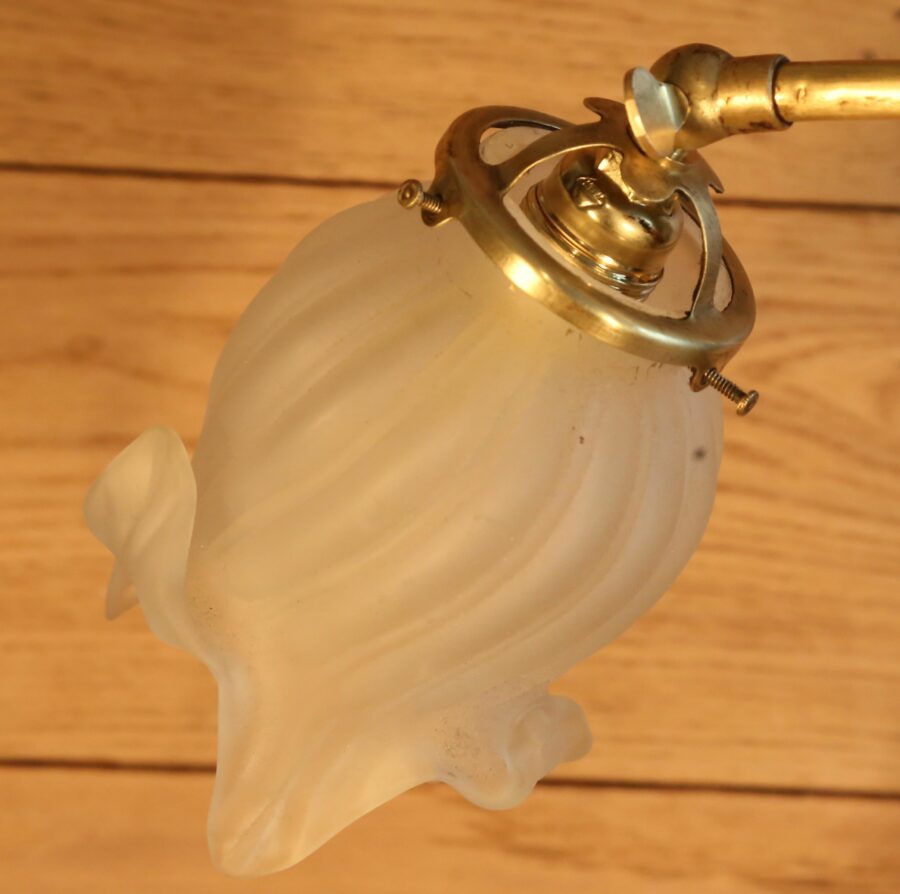 Lampe style Art Nouveau statue bronze – Image 10