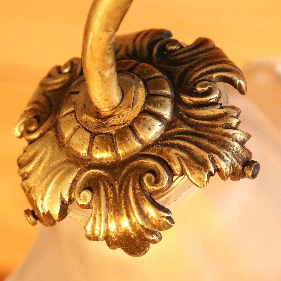 Lampe style Art Nouveau statue en bronze – Image 6