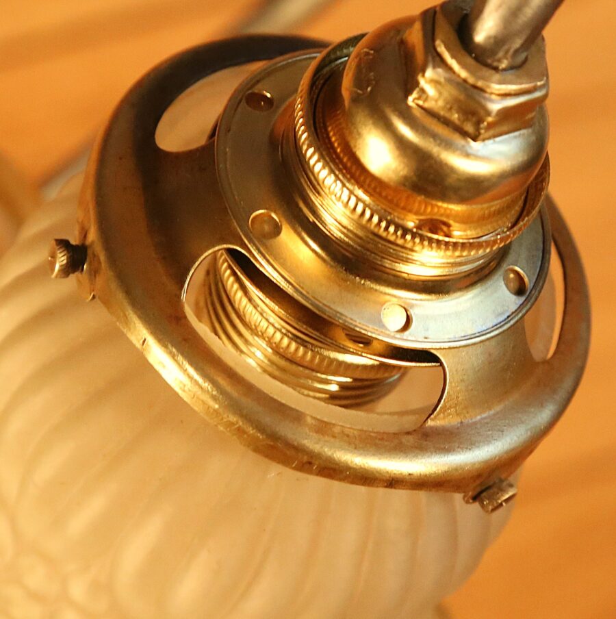 Lampe unique Art Nouveau globe terrestre – Image 8