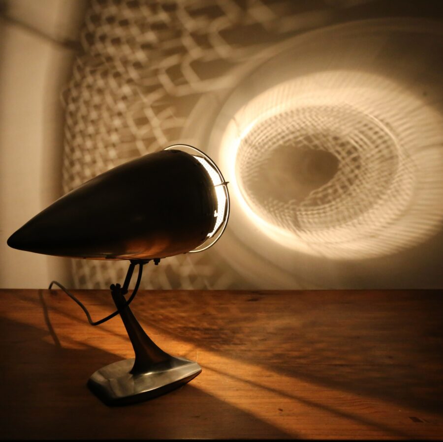 Lampe unique aviation vintage style Art Déco et Streamline