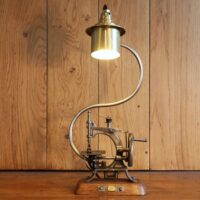 Lampe unique machine à coudre vintage métal – Image 8
