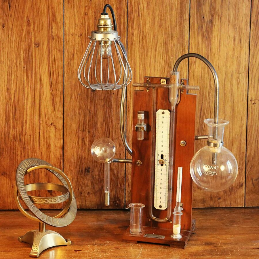 Lampe Steampunk scientifique laboratoire de chimie