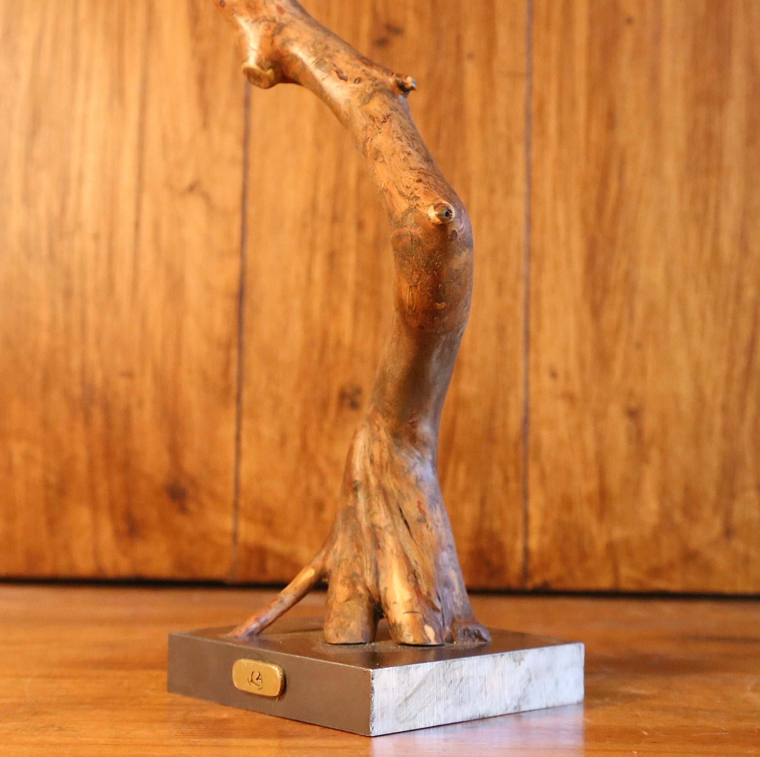 Sculpture mobile décoratif bois et métal – Image 6