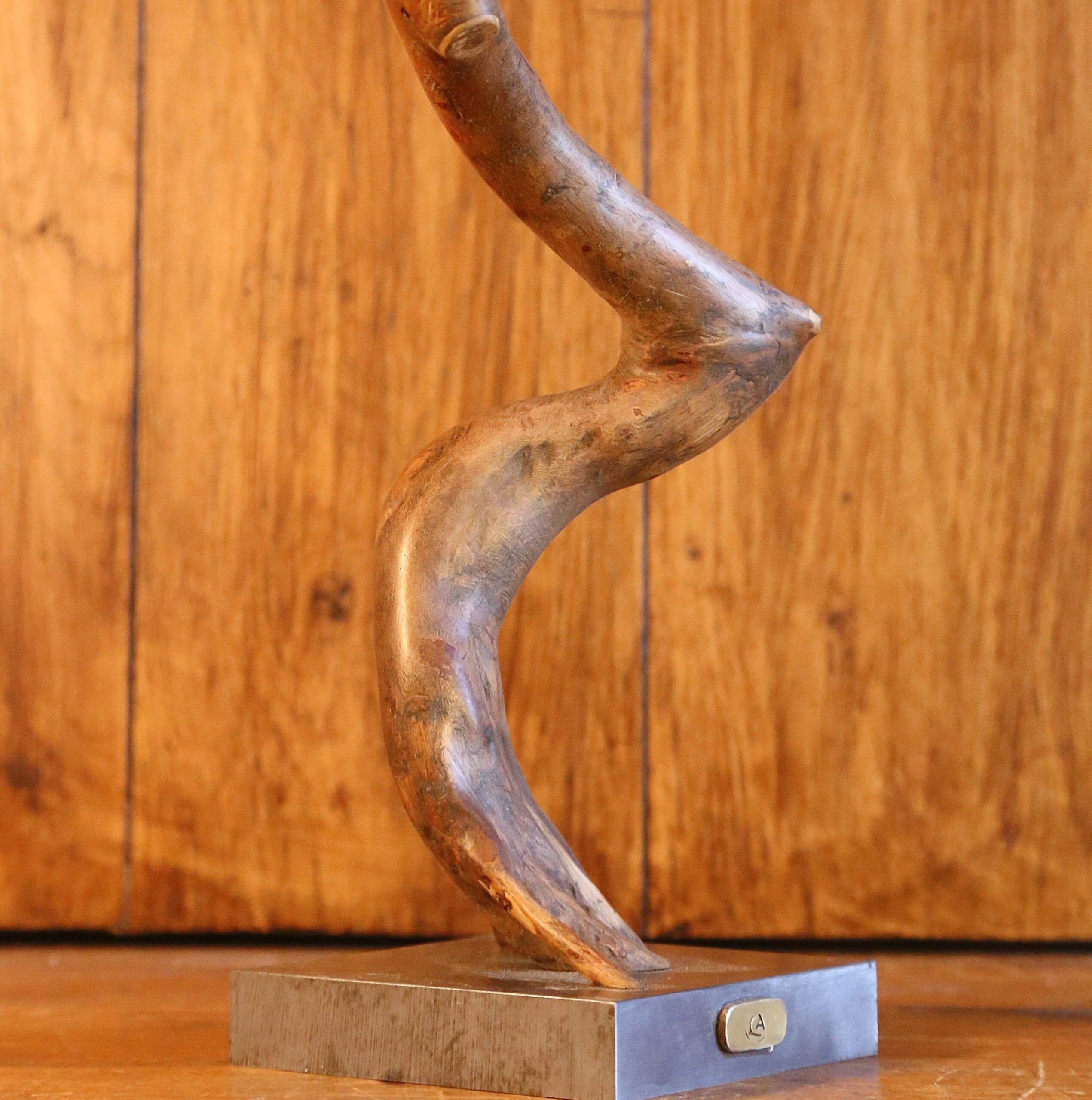 Sculpture mobile décoratif bois et métal – Image 8