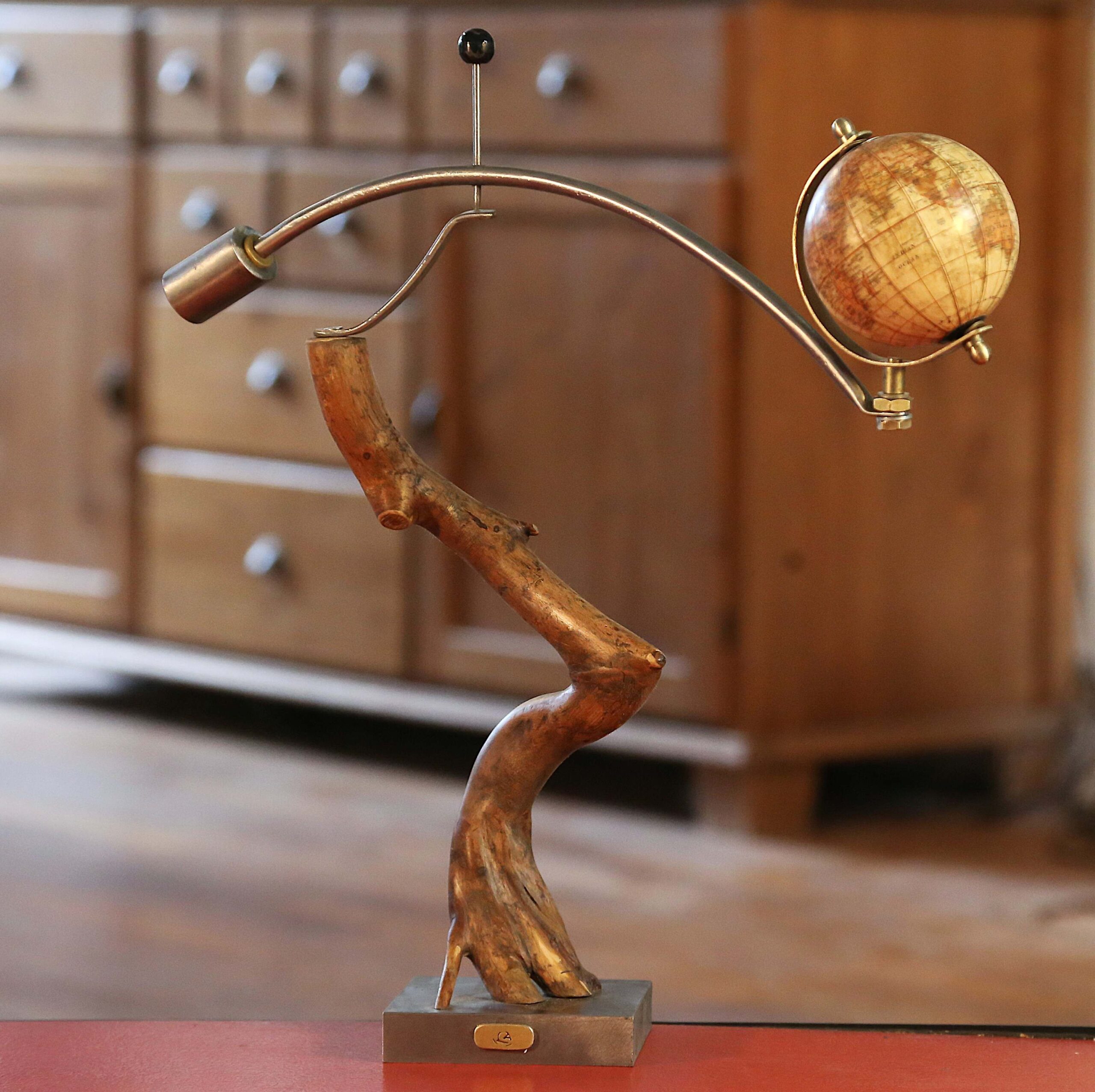 Sculpture mobile décoratif bois et métal – Image 10