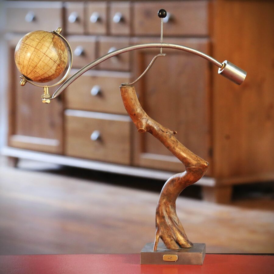 Sculpture mobile décoratif bois et métal